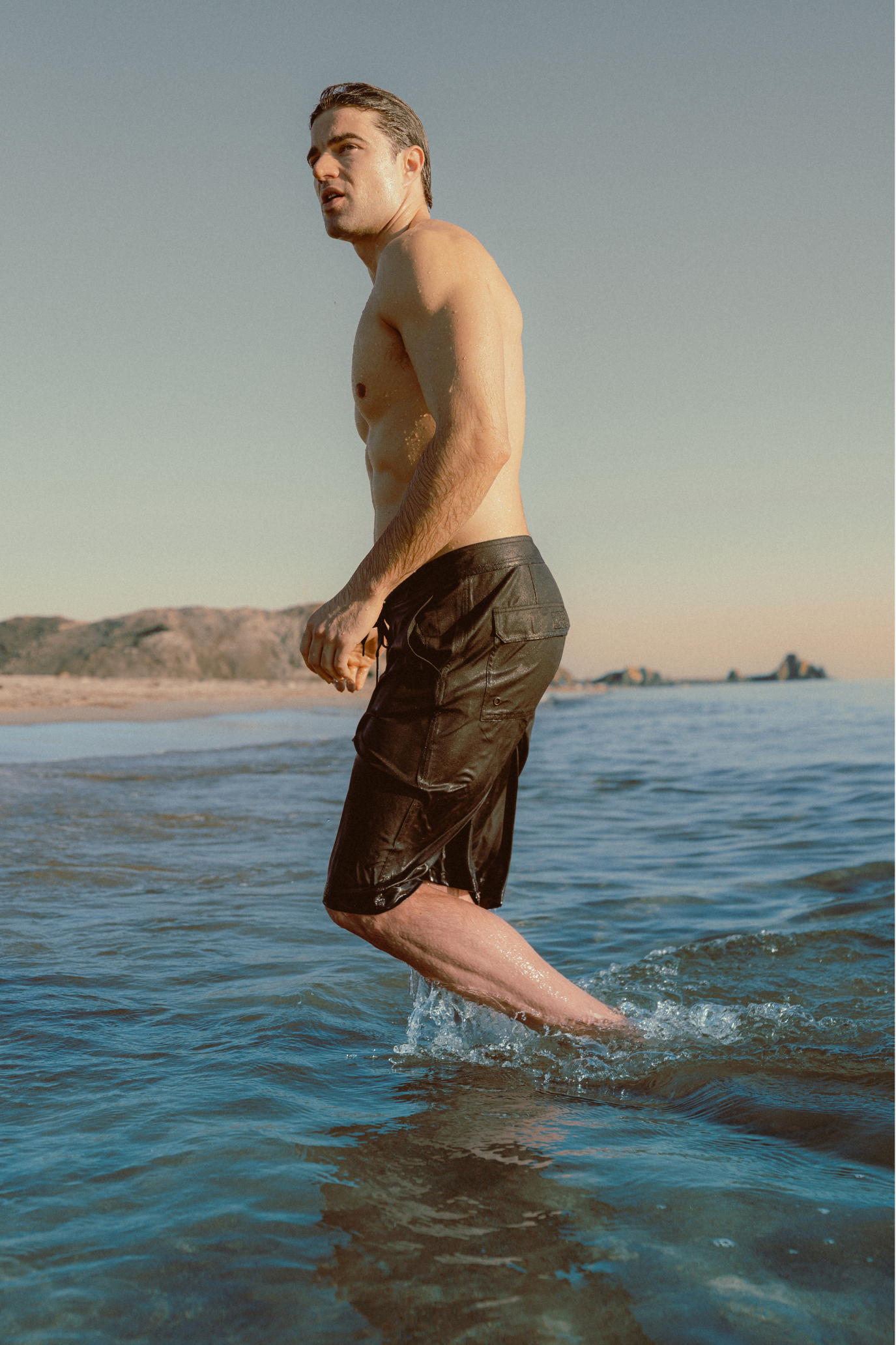 Longgg Oz Hybrid Boardshorts (Swim Shorts) -  Extra Long - Black